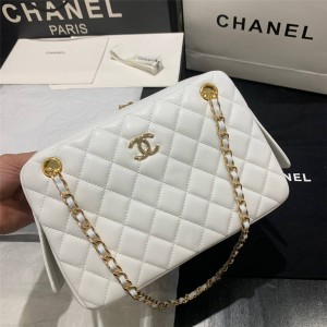 chanel包多少钱香奈儿中国官网新款菱格羊皮拉链相机包链条包AS1168