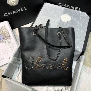 CHANEL原单香奈儿中文官网高仿奢侈品包包新款字母LOGO真皮购物袋