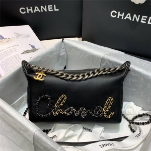 CHANEL官网香奈儿专卖店包包新款品牌字母LOGO单肩斜挎链条包AS1886