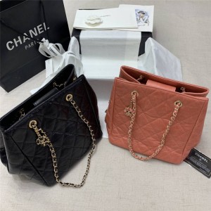 CHANEL香奈儿官网原单奢侈品包包排行榜褶皱油蜡皮链条单肩包通勤包