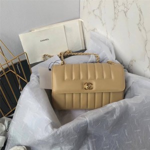 CHANEL香奈儿官网奢侈品包包品牌黛安娜王妃同款CF链条包AS1499