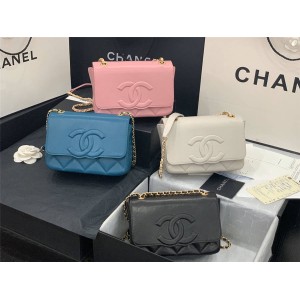 chanel香港官网价格表香奈儿双CC大LOGO斜挎单肩包AS8830