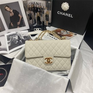 CHANEL香奈儿包包经典大LOGO中古系列球纹牛皮链条包AS2216