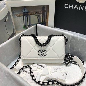 CHANEL官网香奈儿旗舰店19链条钱包WOC链条包AP0957