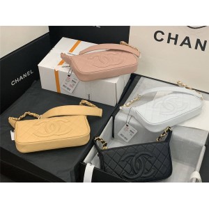 CHANEL香奈儿官网包包球纹牛皮中古系列腋下包AP5808