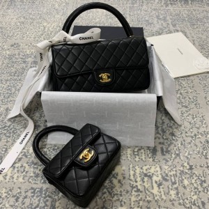 CHANEL香奈儿vintage mini handle中古子母包亲子包