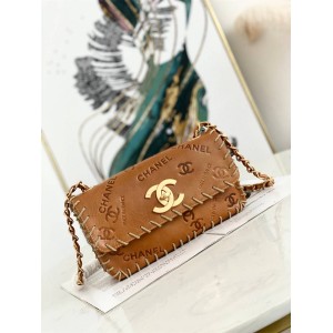 CHANEL香奈儿AS0966 9066 中古CF 25 字母LOGO链条包